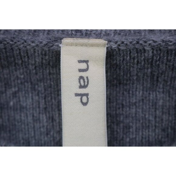 Nap Lounge Long Sleeve Asymmetrical Hem Sweater-100% Wool-Size One Size-Slit - Picture 4 of 7